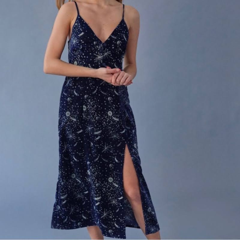 Urban Outfitters Velvet Celestial Midi Dress